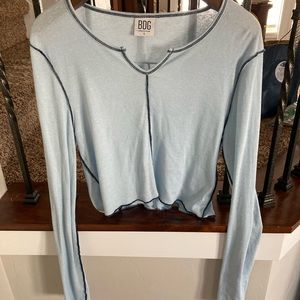 BDG blue crop top. Size large.